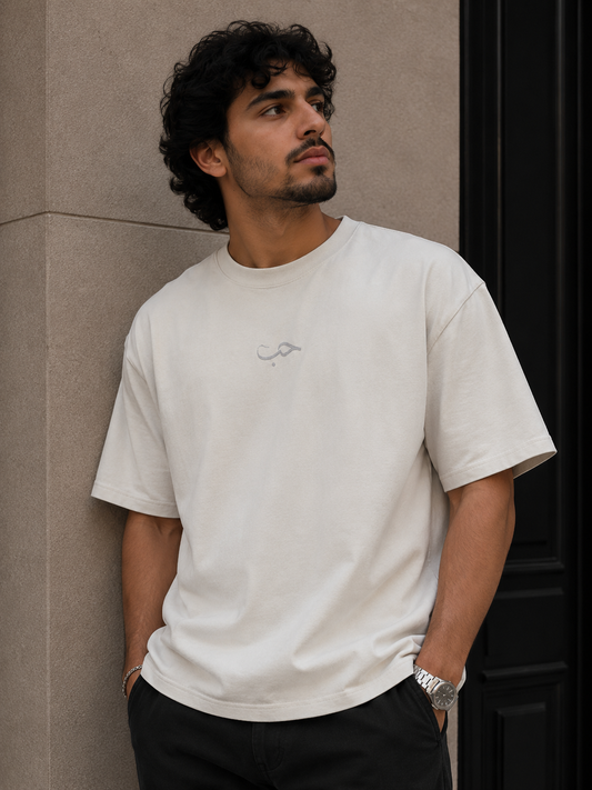 Mens Oversized حب "Love" Faded T-Shirt