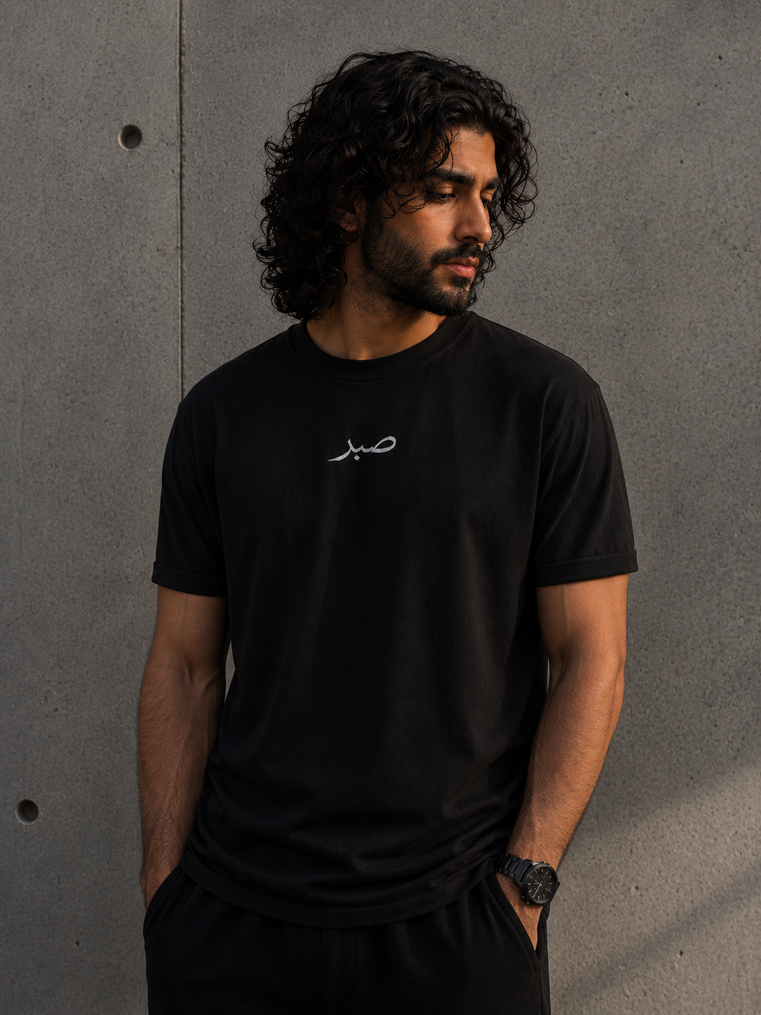 Mens Premium صبر "Patience" Heavyweight Tee