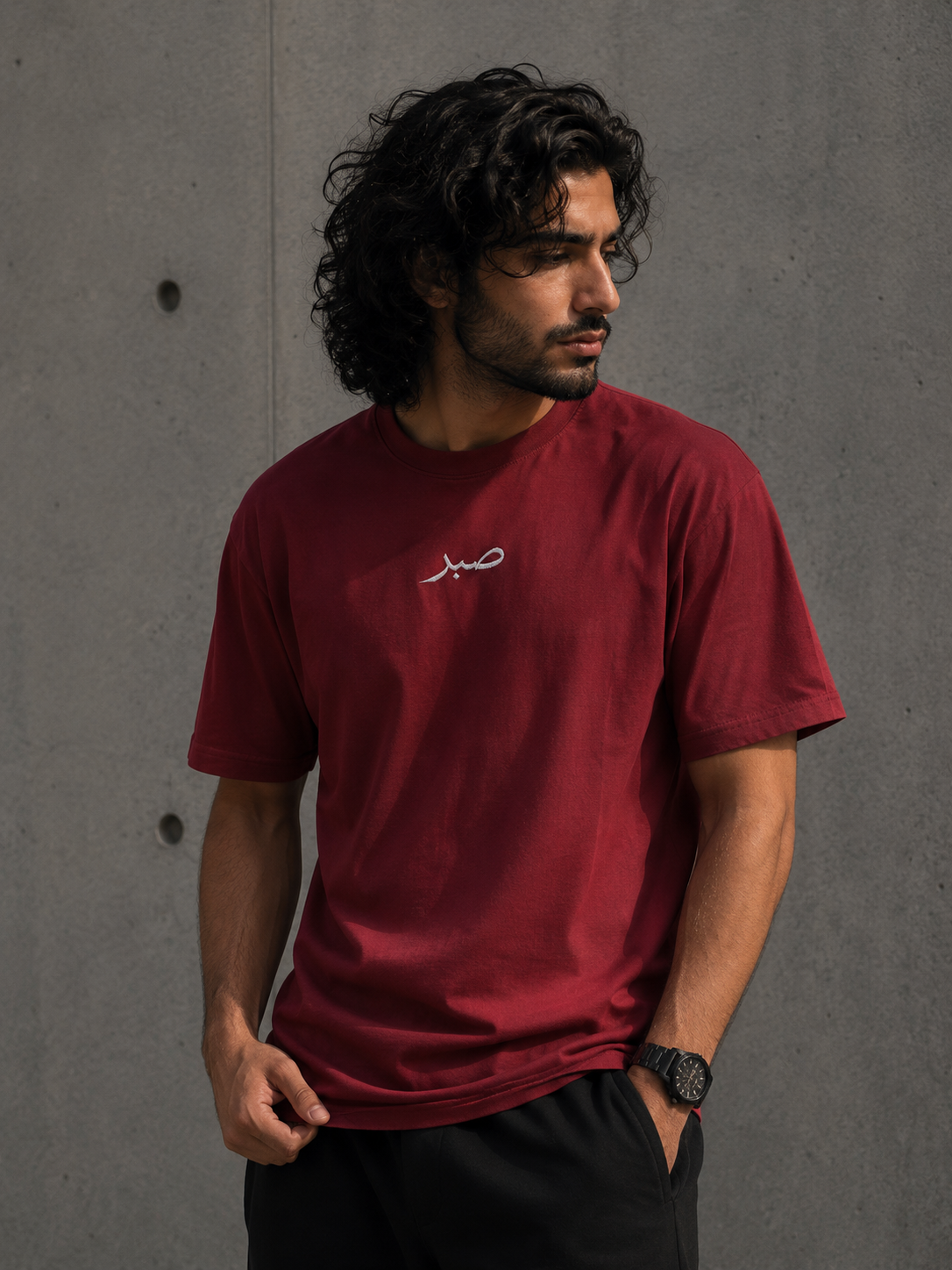 Mens Premium صبر "Patience" Heavyweight Tee